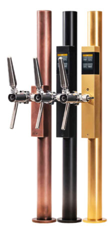 OneTap Zapfsäule in mehreren Farben aus Edelstahl